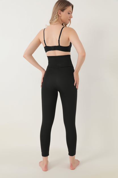 Termal Sauna Beli Agraflı Korse Tayt